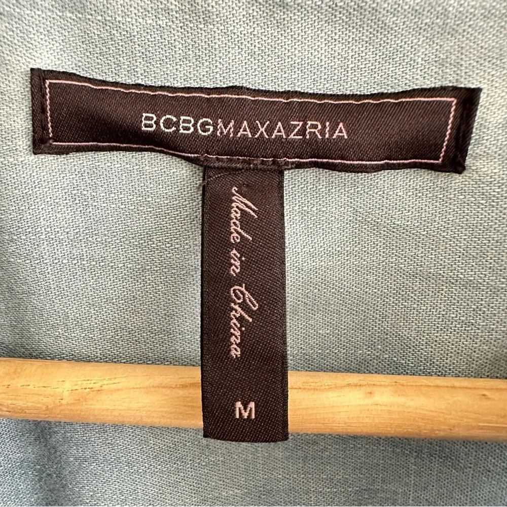 BCBGMaxAzria Chambray Jacket Size Medium - Picture 3 of 4